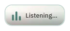 Anvyll dictation listening HUD shown while Ctrl+Space is held, Flow theme